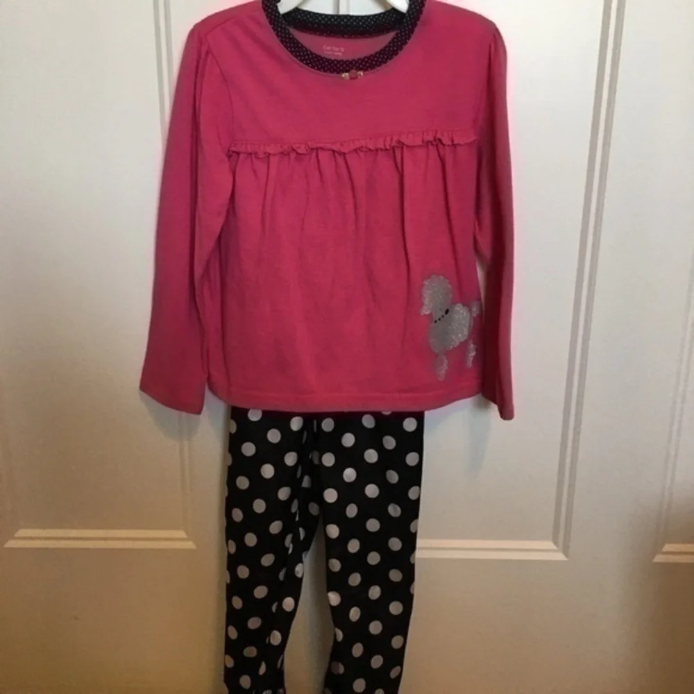 Carter’s girls 5T poodle pajama set